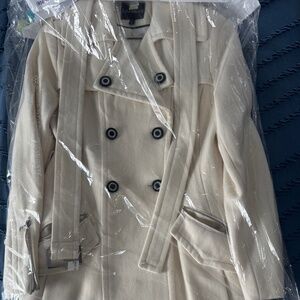 Express Cream Pea Coat